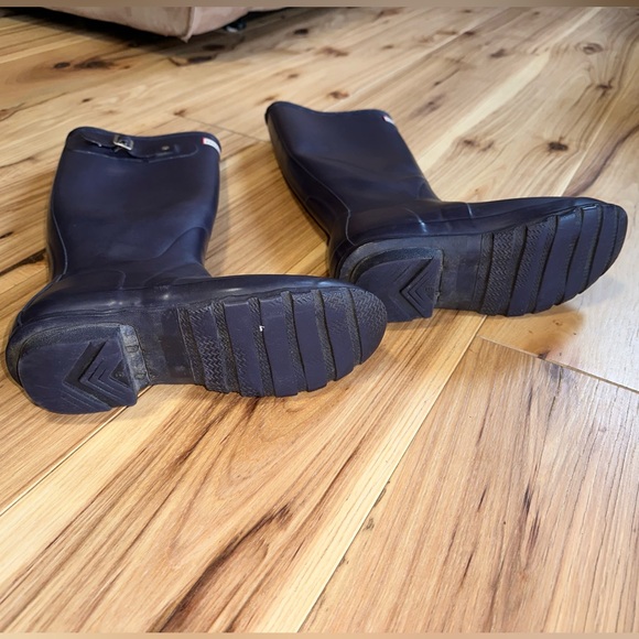 Hunter Wellington Boots Tall Sz 6 Aubergine Matte - Picture 5 of 7